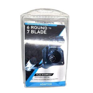 Hopkins Towing Solution 6-Round to 7-Blade Adapter – Vehicle to Trailer
